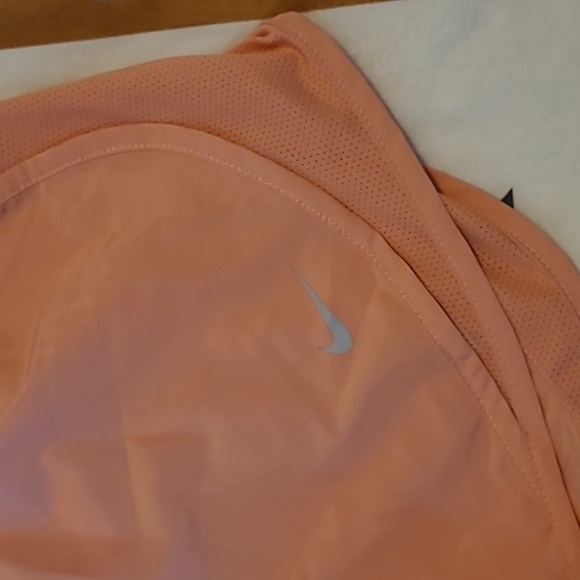 Women's Nike Peach Color DriFit Running Athletic Shorts Size Medium - Picture 2 of 5